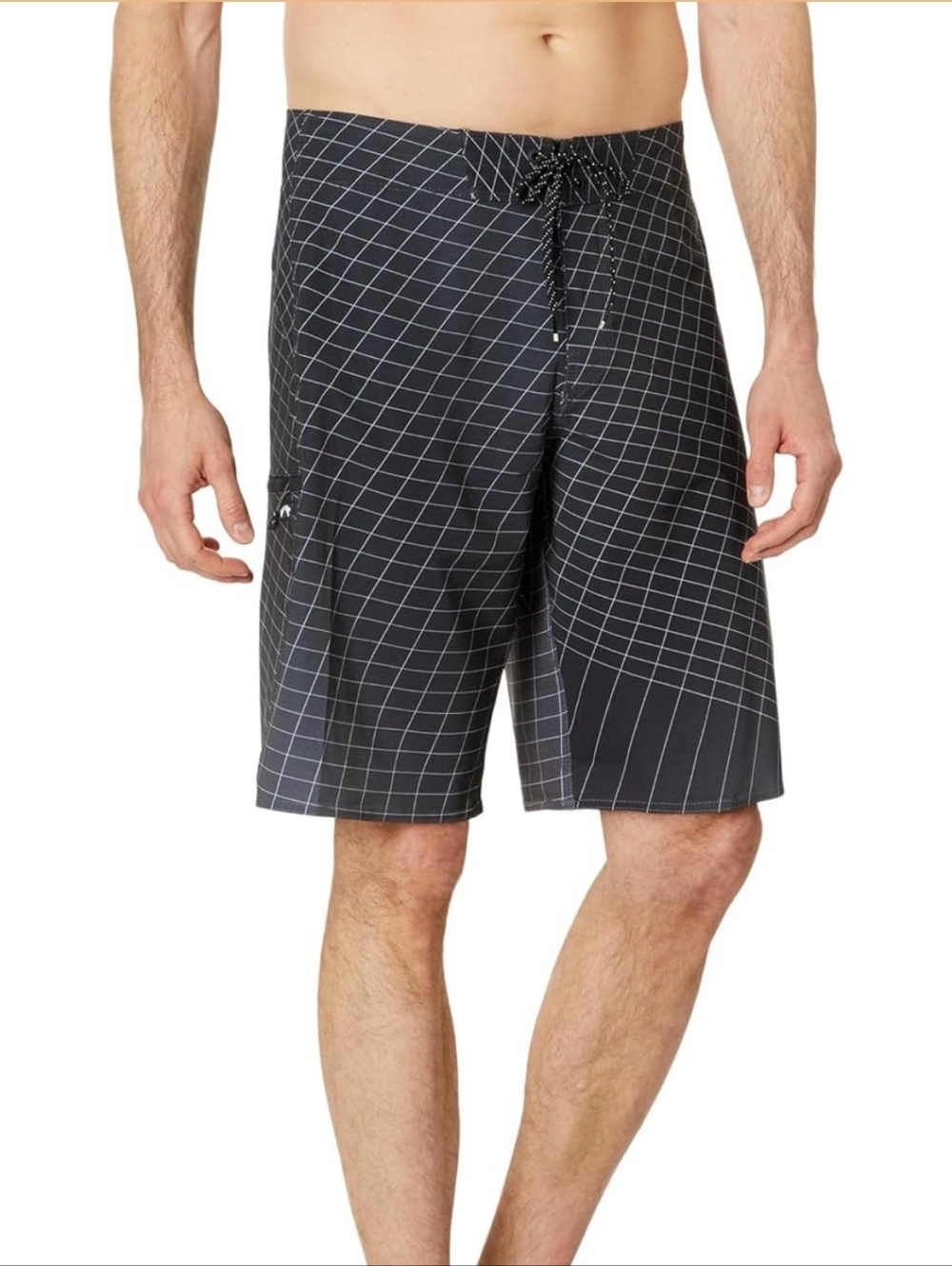 Billabong Black and Purple Grid Men's Fluid Pro Boardshorts 28 NWT